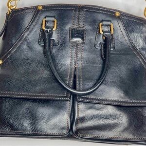 Dooney and Bourke Black Clayton Leather Women's Bag